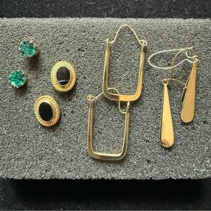Lot of 4 Goldtone Earrings